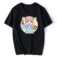 Inspiré par ESPION×FAMILLE Loid Forger Votre faussaire Anya Faussaire Manches Ajustées Dessin Animé 100 % Polyester Animé Harajuku Art graphique Kawaii Tee-shirt Pour Homme / Femme / Couple miniinthebox