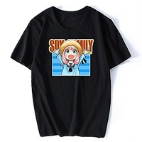 Inspiré par ESPION×FAMILLE Loid Forger Votre faussaire Anya Faussaire Manches Ajustées Dessin Animé 100 % Polyester Animé Harajuku Art graphique Kawaii Tee-shirt Pour Homme / Femme / Couple miniinthebox