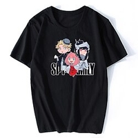 Inspiré par ESPION×FAMILLE Loid Forger Votre faussaire Anya Faussaire Manches Ajustées Dessin Animé 100 % Polyester Animé Harajuku Art graphique Kawaii Tee-shirt Pour Homme / Femme / Couple miniinthebox