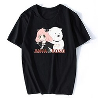 Inspiré par ESPION×FAMILLE Loid Forger Votre faussaire Anya Faussaire Manches Ajustées Dessin Animé 100 % Polyester Animé Harajuku Art graphique Kawaii Tee-shirt Pour Homme / Femme / Couple miniinthebox