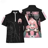 Inspiré par ESPION×FAMILLE Loid Forger Votre faussaire Anya Faussaire Manches Ajustées Dessin Animé 100 % Polyester Animé Harajuku Art graphique Kawaii Tee-shirt Pour Homme / Femme / Couple miniinthebox