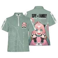 Inspiré par ESPION×FAMILLE Loid Forger Votre faussaire Anya Faussaire Manches Ajustées Dessin Animé 100 % Polyester Animé Harajuku Art graphique Kawaii Tee-shirt Pour Homme / Femme / Couple miniinthebox