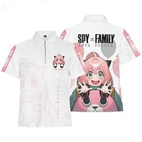 Inspiré par ESPION×FAMILLE Loid Forger Votre faussaire Anya Faussaire Manches Ajustées Dessin Animé 100 % Polyester Animé Harajuku Art graphique Kawaii Tee-shirt Pour Homme / Femme / Couple miniinthebox