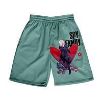 Inspiré par ESPION×FAMILLE Loid Forger Votre faussaire Anya Faussaire Shorts Dessin Animé 100 % Polyester Animé Harajuku Art graphique Kawaii Short Pour Homme / Femme / Couple miniinthebox