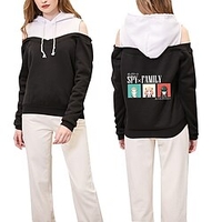 Inspiré par ESPION×FAMILLE Loid Forger Votre faussaire Anya Faussaire Sweat à capuche Anime 100 % Polyester Animé 3D Harajuku Art graphique Sweat à capuche Pour Femme / Couple miniinthebox