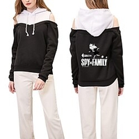 Inspiré par ESPION×FAMILLE Loid Forger Votre faussaire Anya Faussaire Sweat à capuche Anime 100 % Polyester Animé 3D Harajuku Art graphique Sweat à capuche Pour Femme / Couple miniinthebox