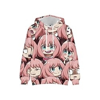 Inspiré par ESPION×FAMILLE Loid Forger Votre faussaire Anya Faussaire Sweat à capuche Anime 100 % Polyester Animé 3D Harajuku Art graphique Sweat à capuche Pour Homme / Femme / Couple miniinthebox