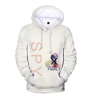Inspiré par ESPION×FAMILLE Loid Forger Votre faussaire Anya Faussaire Sweat à capuche Anime 100 % Polyester Animé 3D Harajuku Art graphique Sweat à capuche Pour Homme / Femme / Couple miniinthebox