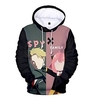 Inspiré par ESPION×FAMILLE Loid Forger Votre faussaire Anya Faussaire Sweat à capuche Anime 100 % Polyester Animé 3D Harajuku Art graphique Sweat à capuche Pour Homme / Femme / Couple miniinthebox