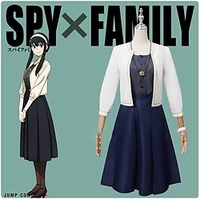 Inspiré par ESPION×FAMILLE Votre faussaire Manga Costumes de Cosplay Japonais Costumes de Cosplay Manteau Haut Jupe Pour Femme / Coiffure / Colliers décoratif / Bracelet miniinthebox
