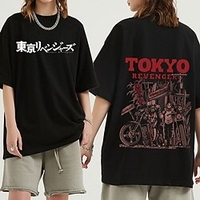 Inspiré par Goule de Tokyo Kaneki Ken Manches Ajustées Anime 100 % Polyester Animé Harajuku Art graphique Kawaii Tee-shirt Pour Homme / Femme / Couple miniinthebox