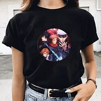 Inspiré par Jujutsu Kaisen Gojo Satoru Manches Ajustées Anime 100 % Polyester Animé Harajuku Art graphique Kawaii Tee-shirt Pour Homme / Femme / Couple miniinthebox