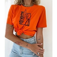 Inspiré par Jujutsu Kaisen Gojo Satoru Manches Ajustées Anime 100 % Polyester Animé Harajuku Art graphique Kawaii Tee-shirt Pour Homme / Femme / Couple miniinthebox