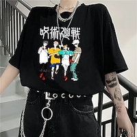 Inspiré par Jujutsu Kaisen Gojo Satoru Manches Ajustées Dessin Animé 100 % Polyester Animé Harajuku Art graphique Kawaii Tee-shirt Pour Homme / Femme / Couple miniinthebox