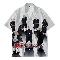 Inspiré par Les Vengeurs de Tokyo Draken Mikey Anime Dessin Animé Polyester Animé 3D Harajuku Art graphique Chemise Pour Homme / Femme / Couple miniinthebox