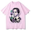 Inspiré par Mercredi Addams Famille Addams Mercredi Manches Ajustées Anime Dessin Animé Animé Classique Style de rue Tee-shirt Pour Homme Femme Unisexe Adulte Estampage à chaud 100 % Polyester miniinthebox