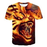 Inspiré par Naruto Akatsuki Anime Dessin Animé Manga 3D 3D Harajuku Art graphique Tee-shirt Pour Homme Femme Adulte Impression 3D Mélangé polyester / coton miniinthebox