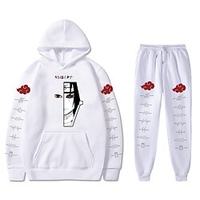 Inspiré par Naruto Akatsuki Pantalon Tenue Sweat à capuche Animé Harajuku Art graphique Kawaii Pantalon Pour Homme Femme Unisexe Adulte Estampage à chaud 100 % Polyester miniinthebox