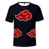 Inspiré par Naruto Akatsuki Uchiha Itachi Costume de Cosplay Manches Ajustées Anime Imprimés Photos Imprimé Harajuku Art graphique Tee-shirt Pour Homme Femme Adulte Térylène miniinthebox