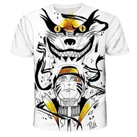 Inspiré par Naruto Anime Dessin Animé Manga 3D Harajuku Art graphique Kawaii Tee-shirt Pour Homme Femme Adulte Impression 3D 100 % Polyester miniinthebox