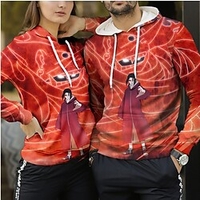Inspiré par Naruto Costume de Cosplay Sweat à capuche Imprime Imprimé Sweat à capuche Pour Homme Femme Adulte 100 % Polyester miniinthebox