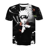Inspiré par Naruto Hatake Kakashi Anime Dessin Animé Manga 3D 3D Harajuku Art graphique Tee-shirt Pour Homme Femme Adulte Impression 3D Mélangé polyester / coton miniinthebox