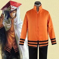 Inspiré par Naruto Hokage Naruto Uzumaki Boruto Manga Costumes de Cosplay Japonais haut manche longue Haut Pour Homme Femme Garçon miniinthebox