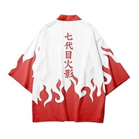 Inspiré par Naruto Naruto Uzumaki Manga Costumes de Cosplay Japonais Kimono Manteau kimono Pour Homme miniinthebox