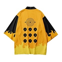 Inspiré par Naruto Naruto Uzumaki Manga Costumes de Cosplay Japonais Kimono Manteau kimono Pour Homme miniinthebox