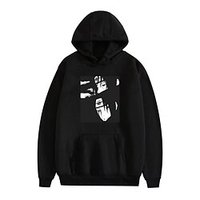 Inspiré par Naruto Uchiha Sasuke Costume de Cosplay Sweat à capuche Anime Graphic Imprimé Harajuku Art graphique Sweat à capuche Pour Homme Femme Adulte Mélangé polyester / coton miniinthebox