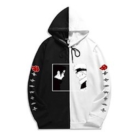 Inspiré par Naruto Uchiha Sasuke Uzumaki Naruto Sweat à capuche Anime Dessin Animé Animé 3D Harajuku Art graphique Sweat à capuche Pour Homme Femme Unisexe Adulte Estampage à chaud 100 % Polyester miniinthebox