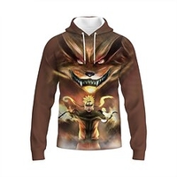 Inspiré par Naruto Uzumaki Naruto Anime Dessin Animé Manga Animé 3D Harajuku Art graphique Sweat à capuche Pour Unisexe Tous Couple Adulte Impression 3D Polyester miniinthebox