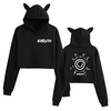 Inspiré par Naruto Uzumaki Naruto Sweat à capuche court Anime Dessin Animé Imprimés Photos Imprimé Harajuku Art graphique Haut Découpé Pour Homme Femme Adulte Mélangé polyester / coton miniinthebox