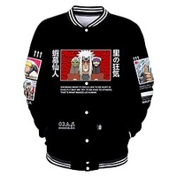 Inspiré par Naruto Uzumaki Naruto Veste universitaire Animé 3D Harajuku Art graphique Manteau Pour Homme Femme Adulte Impression 3D Polyester miniinthebox