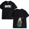 Inspiré par One Piece Roronoa Zoro Manches Ajustées Anime 100 % Polyester Animé Harajuku Art graphique Kawaii Tee-shirt Pour Homme / Femme / Couple miniinthebox