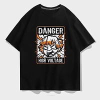 Inspiré par Tueur de démons: Kimetsu no Yaiba Agatsuma Zenitsu Manches Ajustées Anime 100 % Polyester Animé Harajuku Art graphique Kawaii Tee-shirt Pour Homme / Femme / Couple miniinthebox