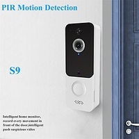 interphone vidéo maison intelligente wifi extérieur sans fil sonnette téléphone sonnette caméra 720p hd sécurité pir vision nocturne miniinthebox