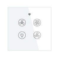 Interrupteur intelligent wrs-eu1-wh/wifi tuya interrupteur tactile 1 gang interrupteur tactile pour contrôle"idien/salon/chambre à coucher/fonction de synchronisation/wifi intelligent 90-250v miniinthebox