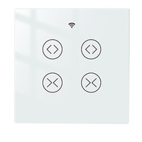 Interrupteur intelligent wrs-eu1-wh/wifi tuya interrupteur tactile 1 gang interrupteur tactile pour contrôle"idien/salon/chambre à coucher/fonction de synchronisation/wifi intelligent 90-250v miniinthebox
