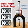 Jauge de profondeur numérique jauges de hauteur lcd étriers avec pieds magnétiques pour tables de toupie affichage numérique outils de mesure du bois miniinthebox
