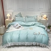 jupe de lit ensemble de literie en soie lavée série de mariage de rêve housse de couette douce et confortable maison housse de couette 4 pièces ensemble1 housse de couette 1 jupe de lit 2 taies miniinthebox