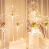 led ballon lumières transparent feuille ballon décor lumière pour fête anniversaire mariage noël décor décor à la maison colonne stand avec base miniinthebox