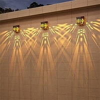 Led solaire extérieur lumières décoration de jardin 1 pièces pont lumière mur escaliers étanche clôture lampe étape lumière paysage lumière miniinthebox
