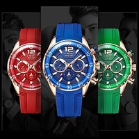 LIGE Montres à quartz Montre Acier Homme pour Homme Hommes Analogique Quartz Style moderne Imperméable Métal Cuir Silicone / Un ans miniinthebox