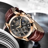 LIGE Montres à quartz Montre Acier Homme pour Homme Hommes Analogique Quartz Style moderne Imperméable Noctilumineux Métal Cuir / Un ans miniinthebox
