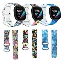 Lot de 3 versa 3 bracelet de remplacement fitbit sense/fitbit versa 3 bracelet de montre intelligent hommes et femmes couleur élastique silicone étanche bracelet de sport accessoires petit grand miniinthebox