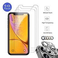 [Lot de 4] Téléphoner Protection Écran Protecteur D
