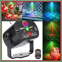 lumières de fête dj disco scène laser lumières stroboscopiques led commande vocale musique usb rechargeable 60 modèles rgb projecteur avec télécommande pour noël halloween pub ktv disco miniinthebox