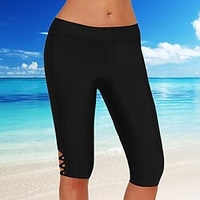 Maillots de Bain Fond de plage Maillot de bain Femme Découpé Couleur unie Normal Maillots de bain Sportif Eté miniinthebox