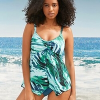 Maillots de Bain Tankini 2 pièces Maillot de bain Femme 2 Pièces Imprimé Tie Dye Normal Débardeur Maillots de bain Sportif Eté miniinthebox
